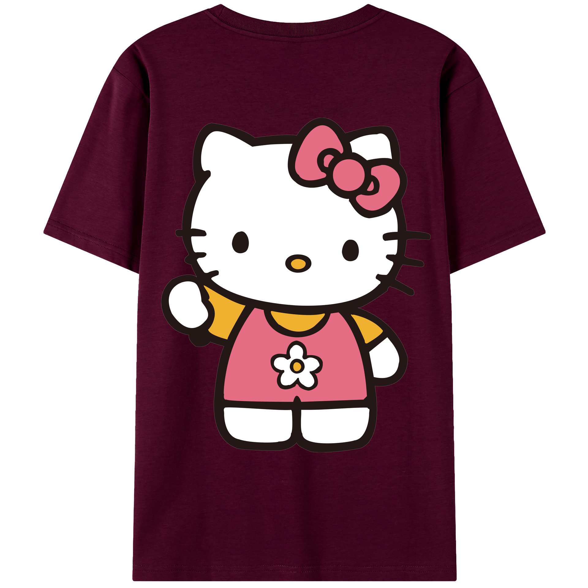 （画像用） Hello Kitty ハローキティ レディース半袖Tシャツ(バックプリント)